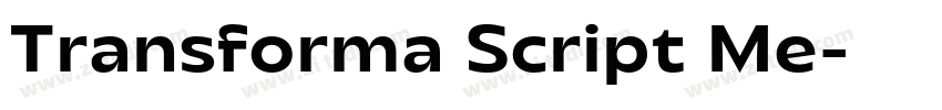 Transforma Script Me字体转换
